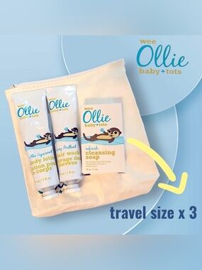 🆕NWOB WEE OLLIE | Travel | LITTLE TRAVELLER’S KiT Soap lotion shampoo